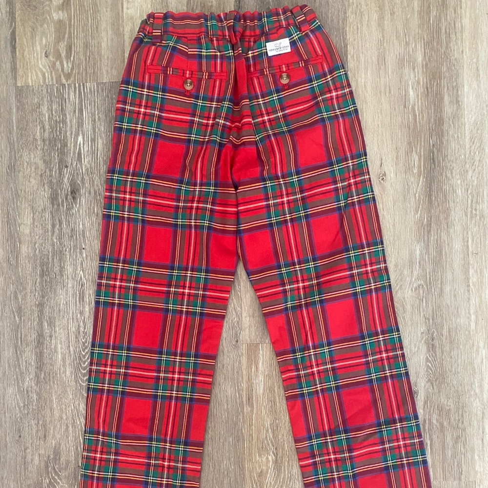 Boy Vineyard Vines Tartan Plaid Pants Size 14